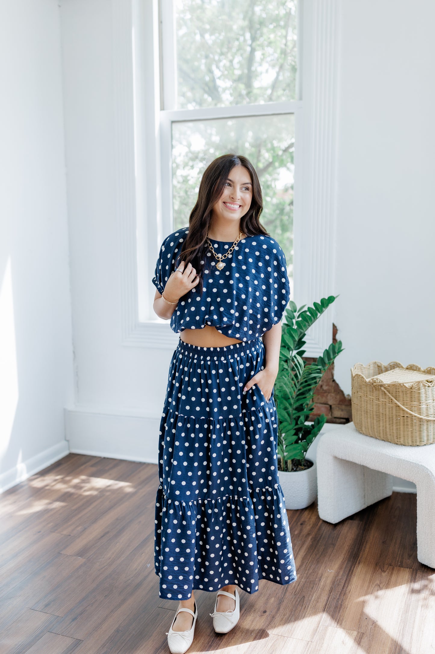 HATLEY POLKA DOT SKIRT SET