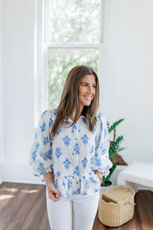 SPRING FEELING PUFF SLEEVE TOP