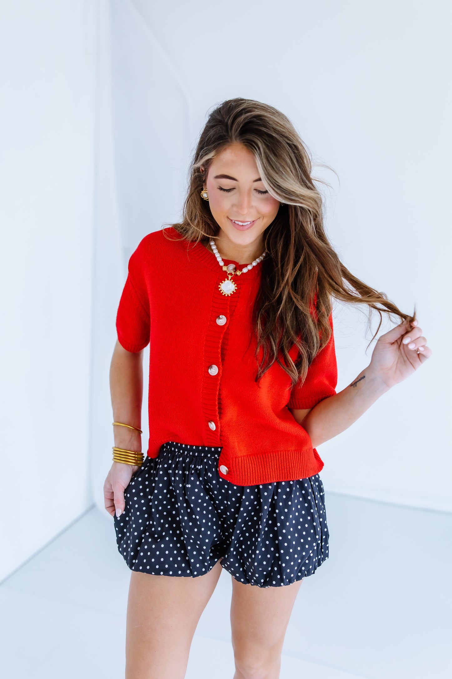 POLKA DOT BALLOON SKORT