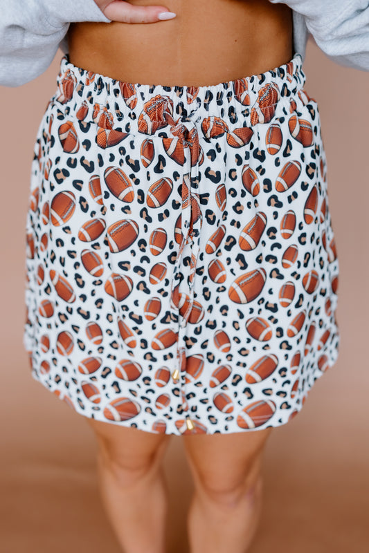 LEOPARD FOOTBALL ACTIVE SKORT