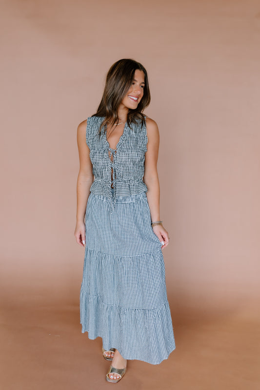 TIERED GINGHAM SET