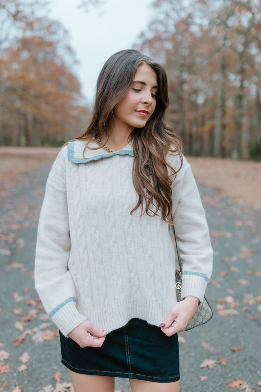 ELEGANT COLLARED SWEATER