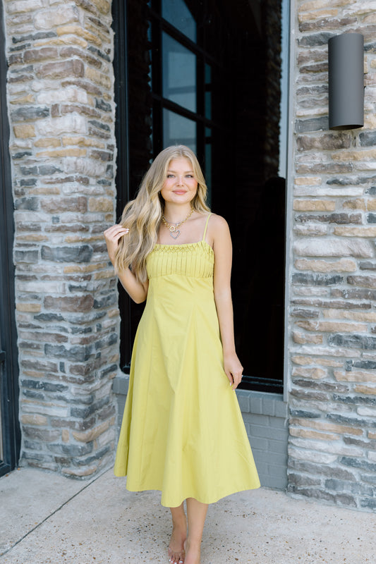 GAILEY GLOW MIDI DRESS