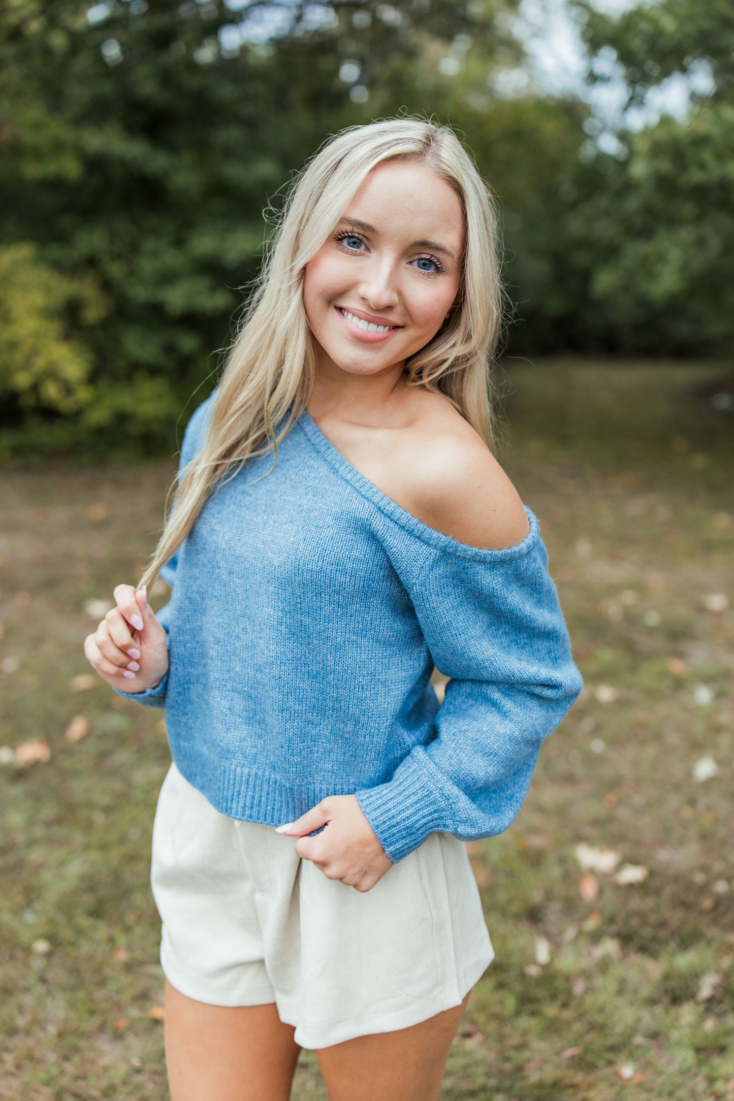 ASYMMETRICAL SHOULDER SWEATER TOP