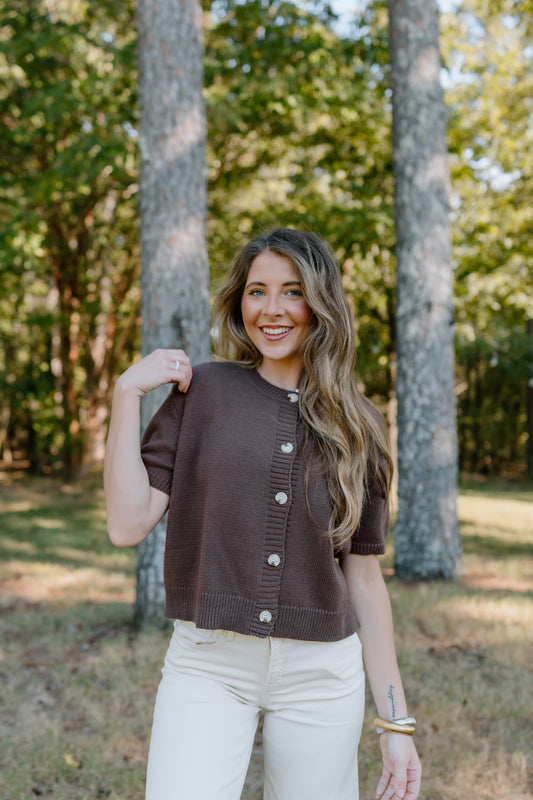 KNEW YOU BUTTON DOWN CARDIGAN