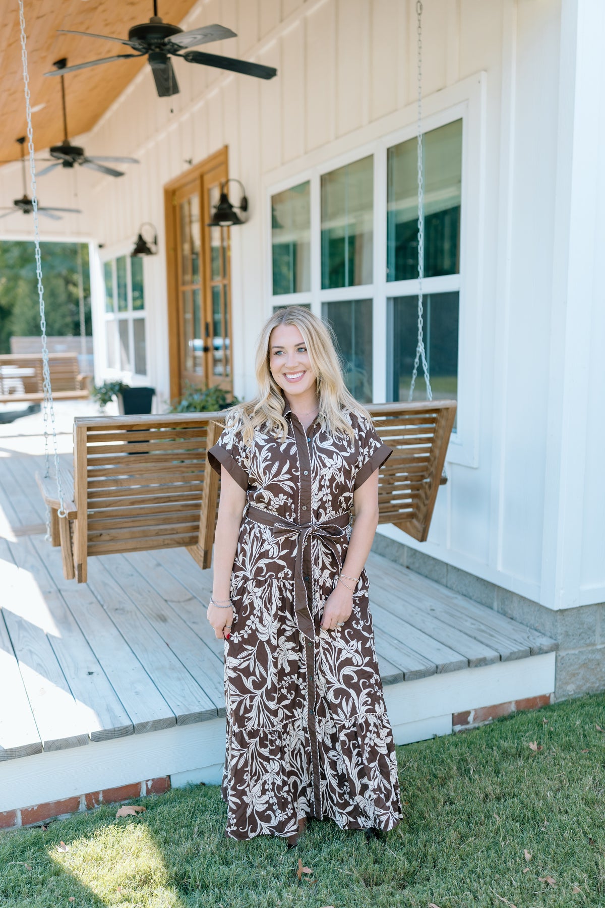 OUT ON THE ROAD MIDI DRESS