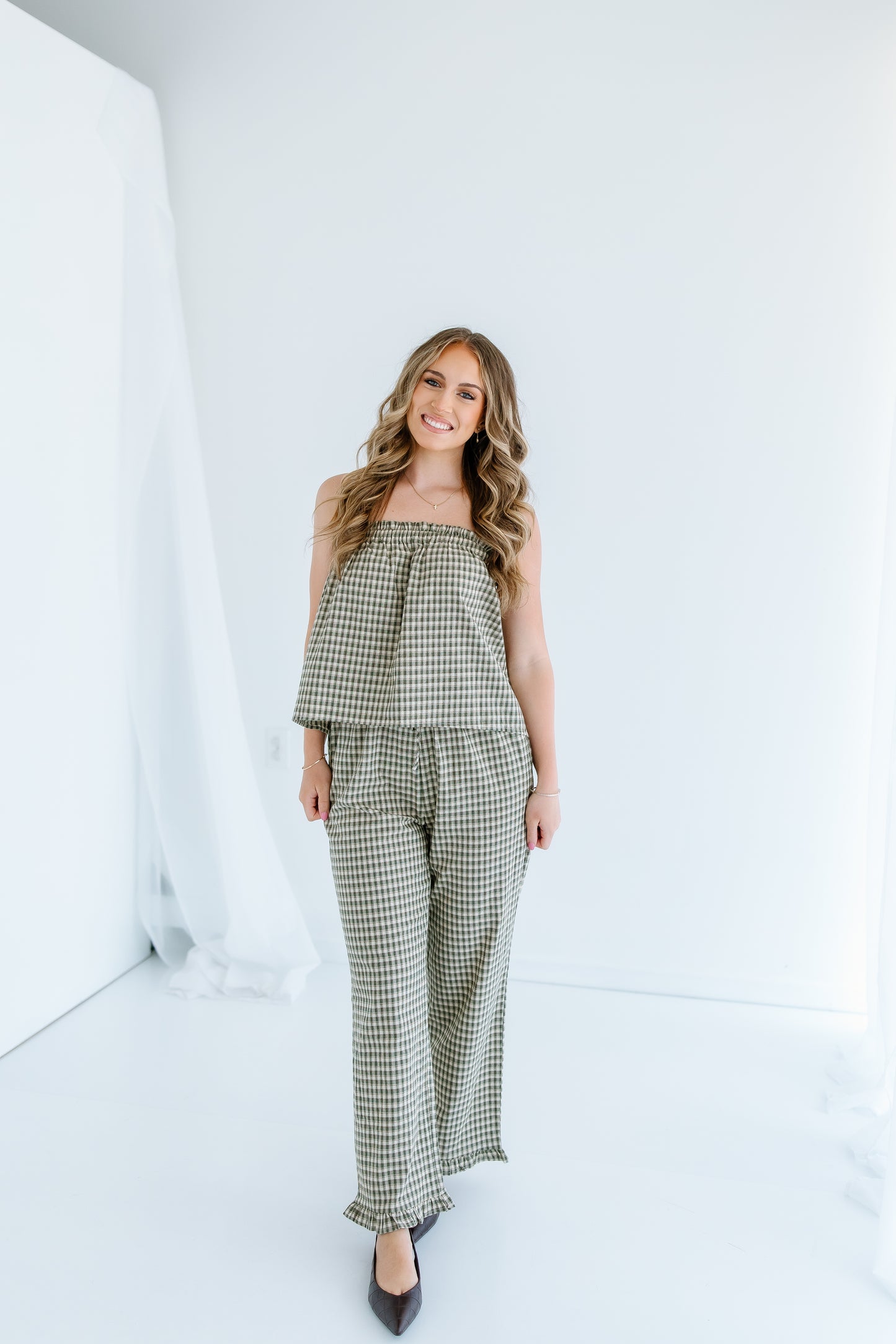 THE IN BETWEEN GINGHAM SET