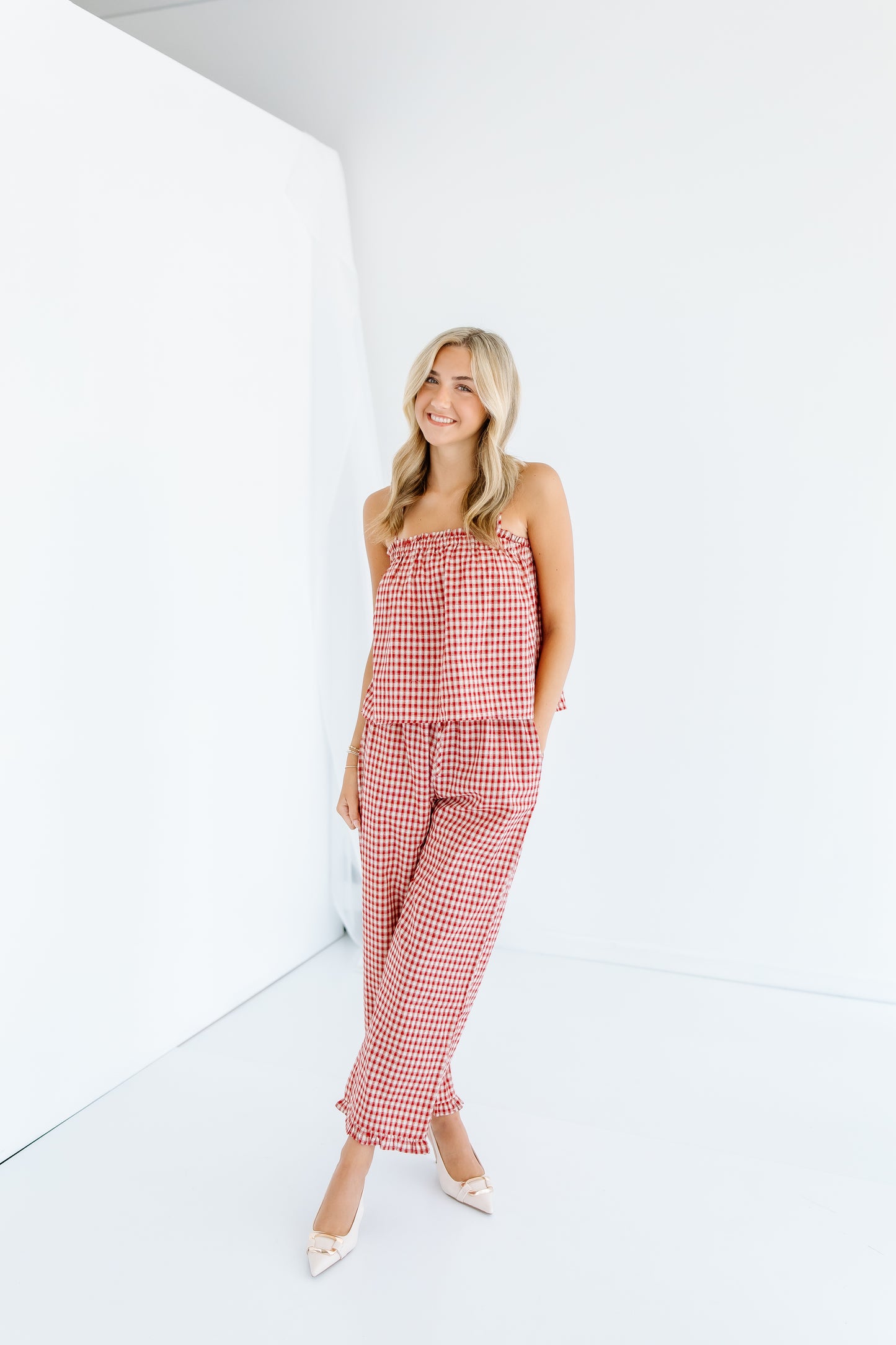 THE IN BETWEEN GINGHAM SET