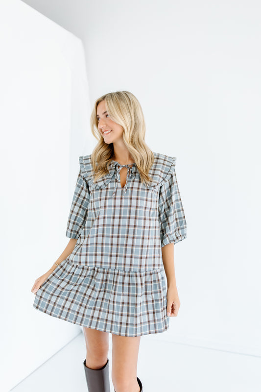CANT TALK MINI DRESS