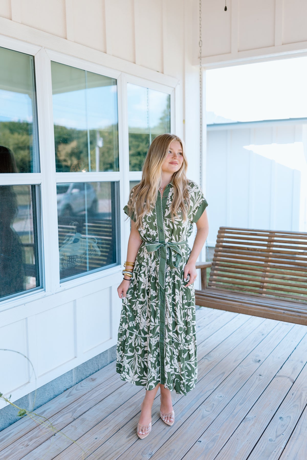 OUT ON THE ROAD MIDI DRESS