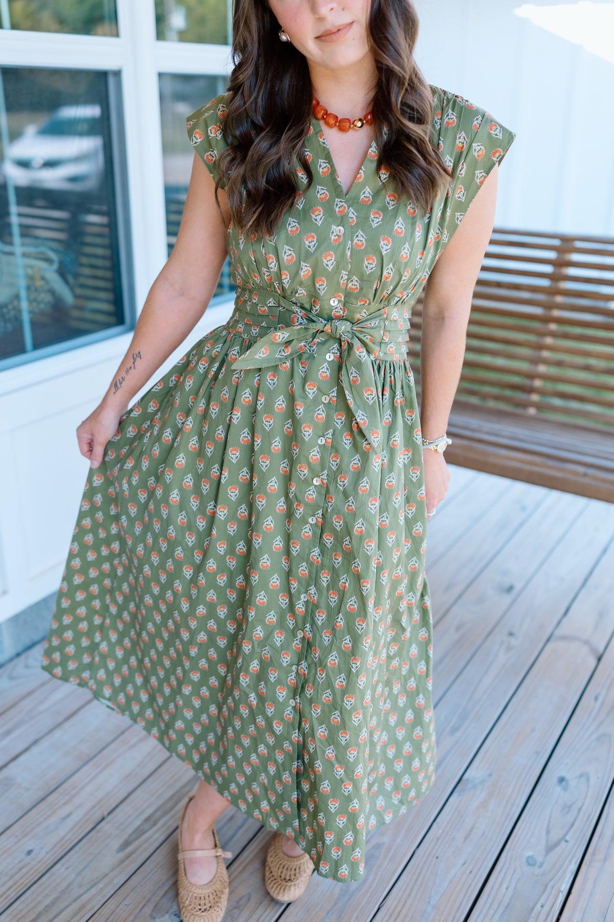 ANYONE ANYWHERE MIDI DRESS