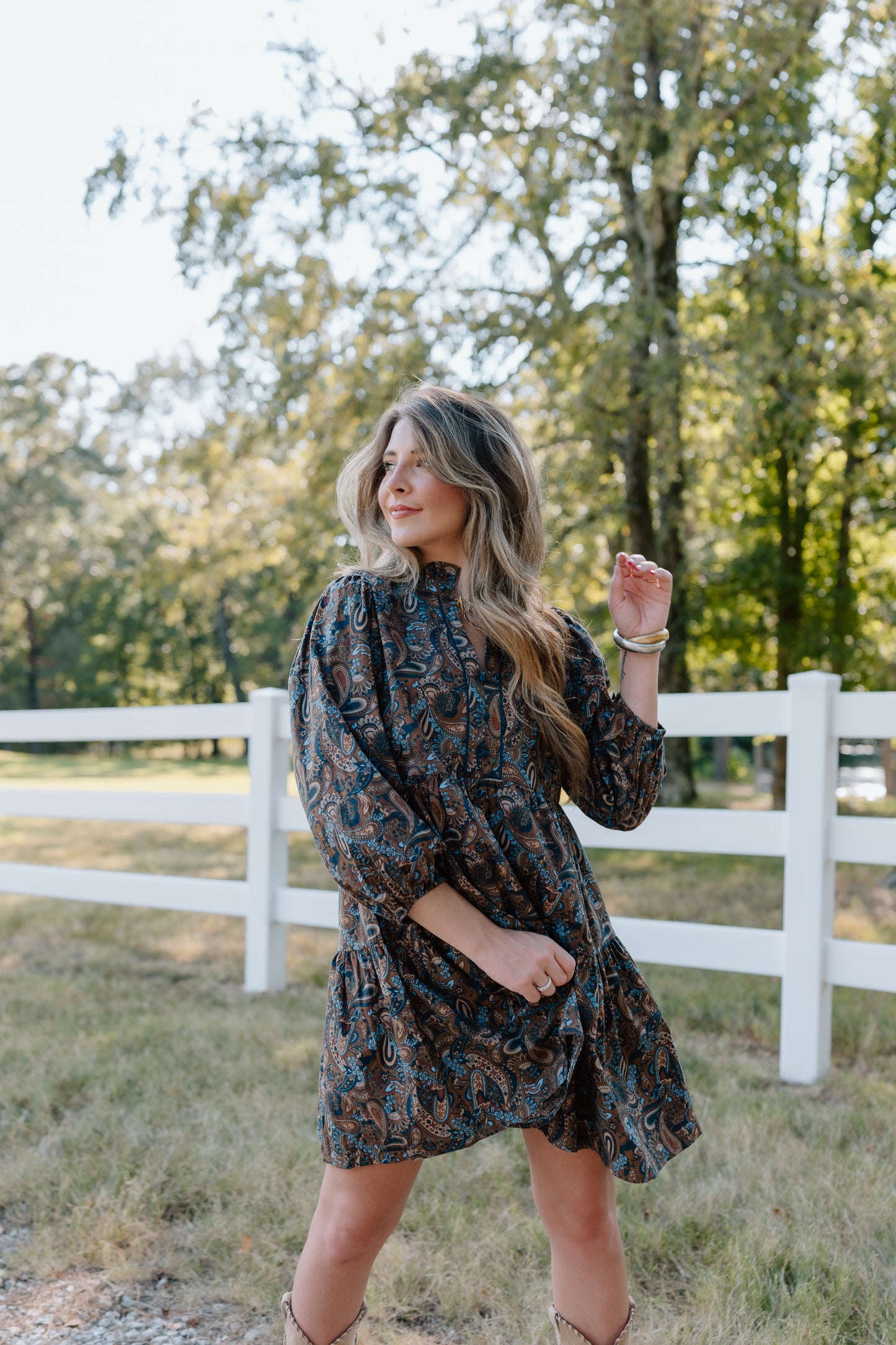 FIRST DAY FLORAL MINI DRESS