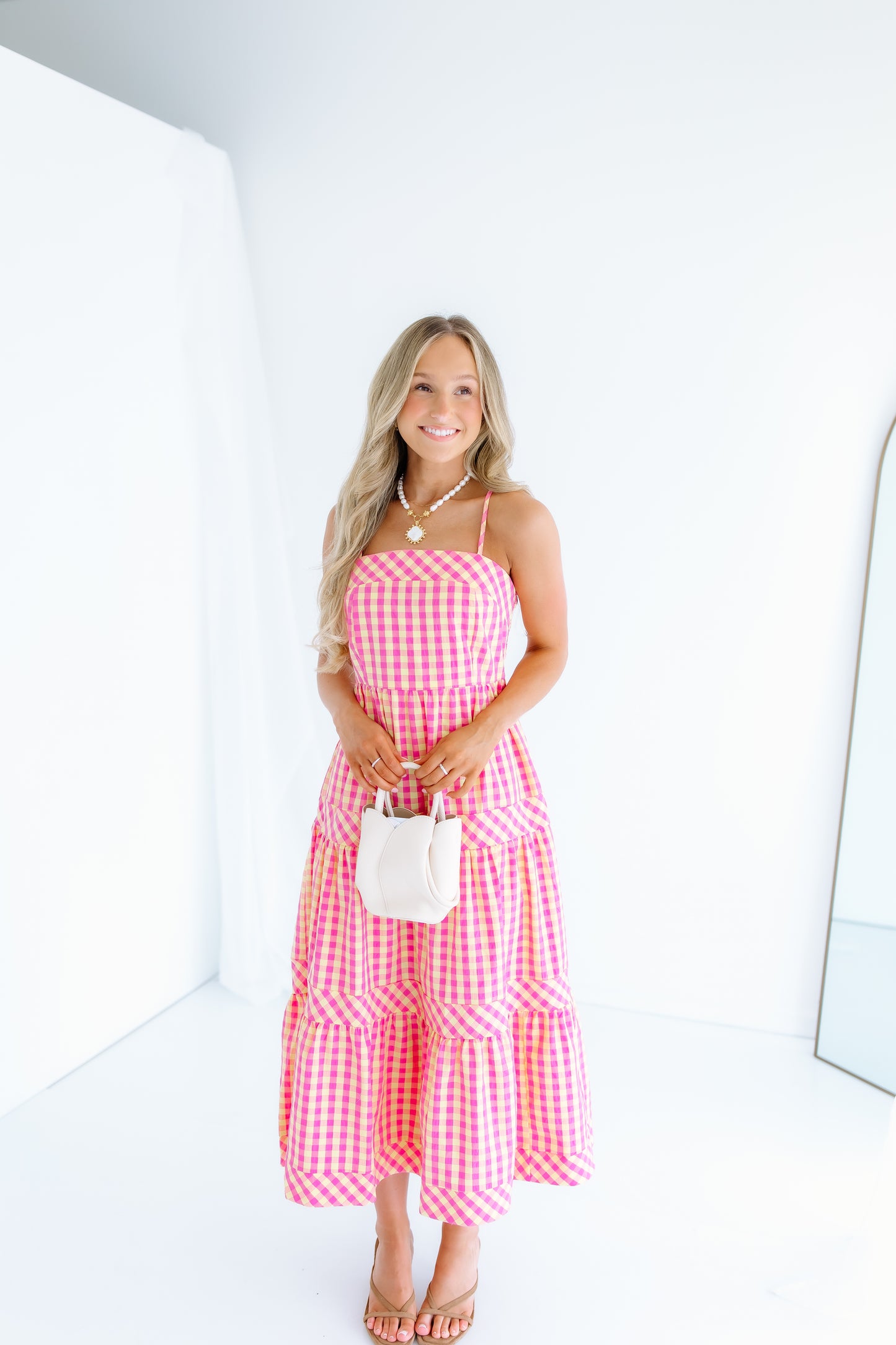 ILL BE THERE SWEET GINGHAM DRESS