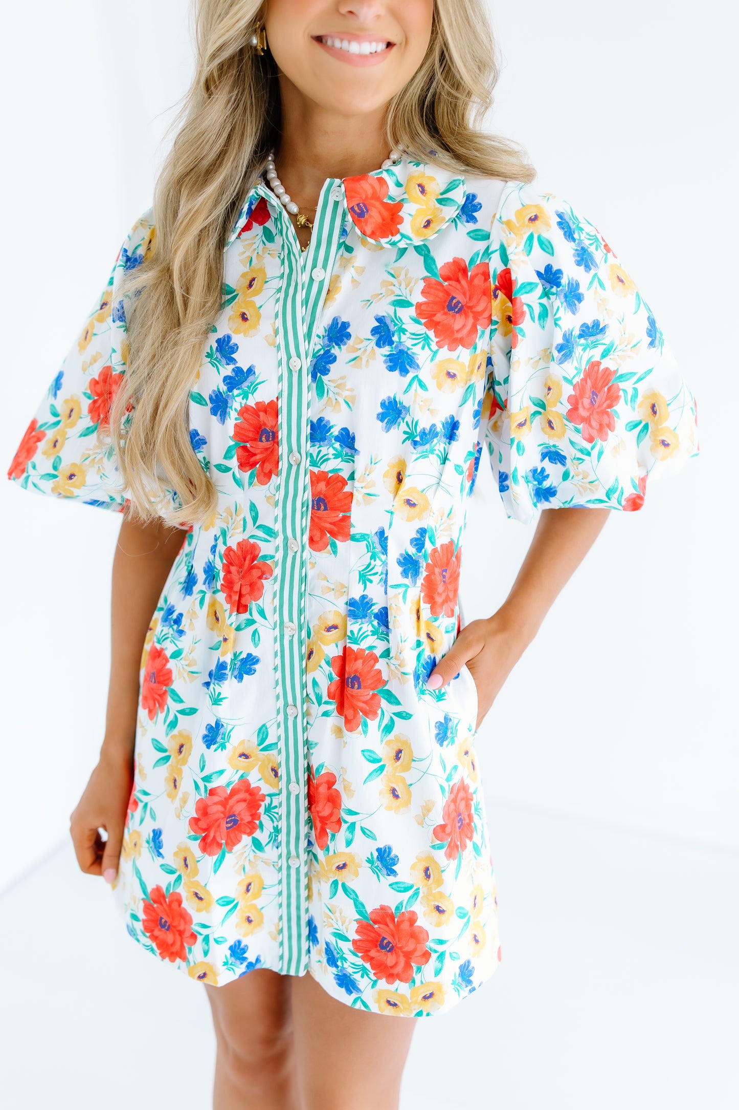 ANYA FLORAL MINI DRESS