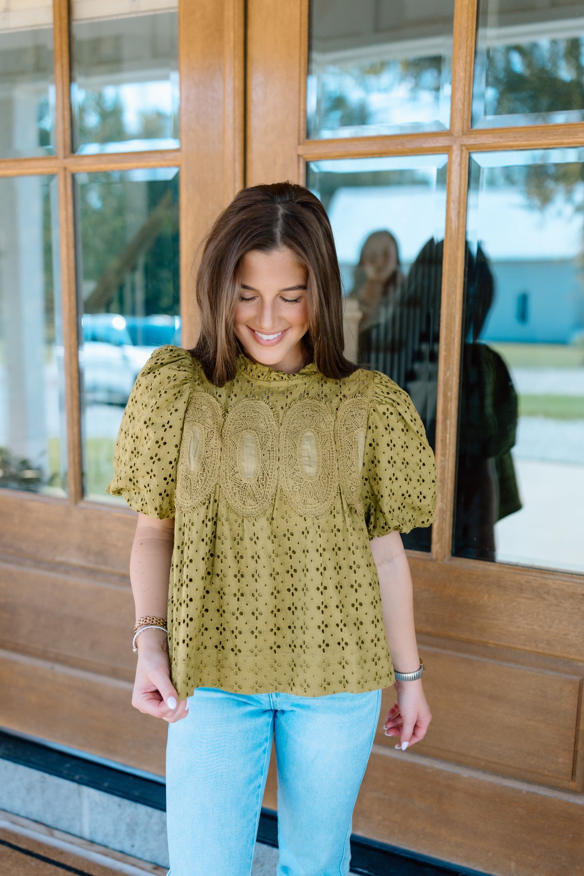 TO BE EMBROIDERED FLORAL TOP