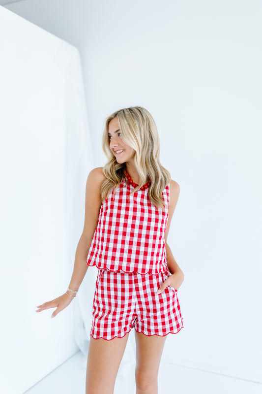 CLASSIC GINGHAM SHORTS SET
