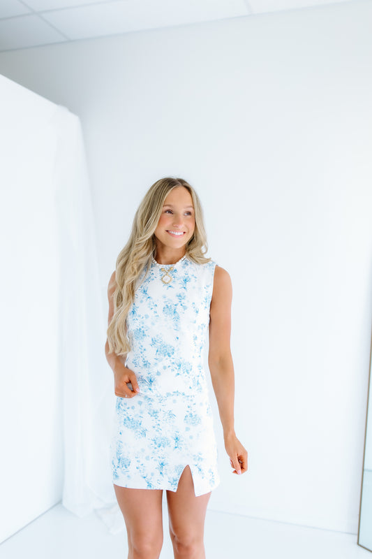 FLORAL STRETCH MINI SKIRT SET