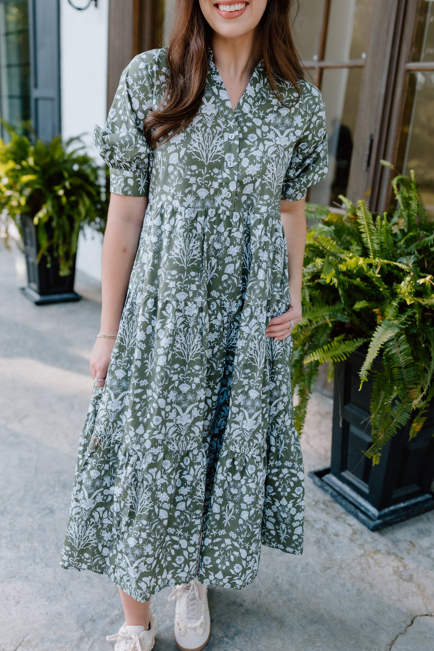 WHAT I MEAN FLORAL MIDI DRESS