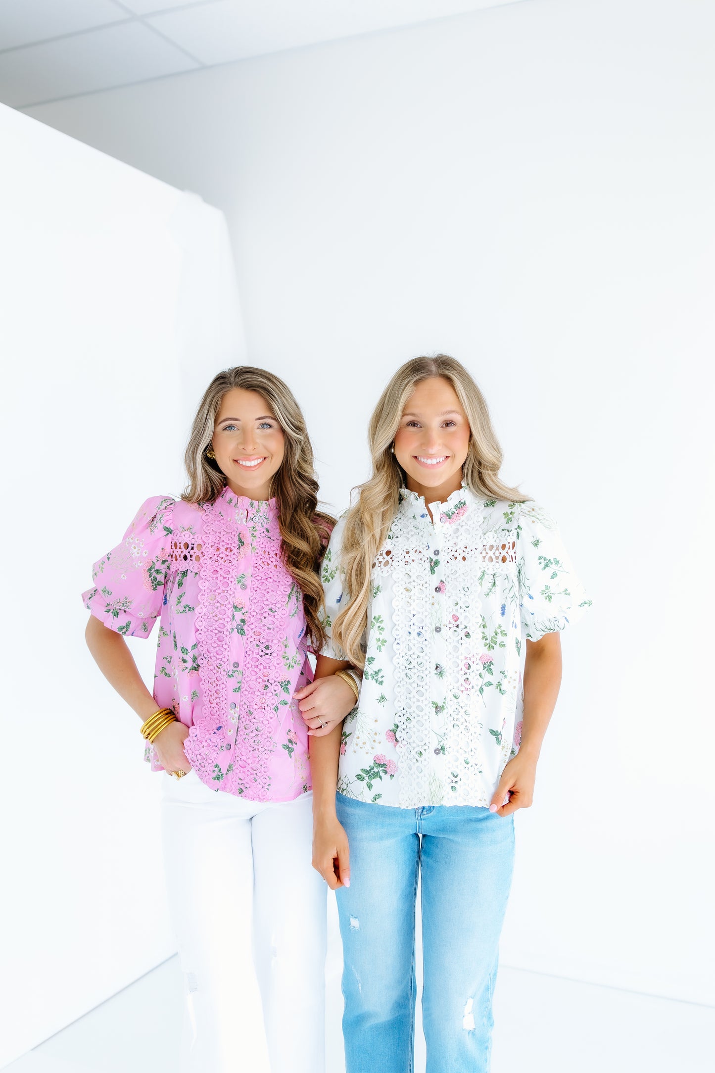WAY OF THE WIND FLORAL TOP- 2 COLORS
