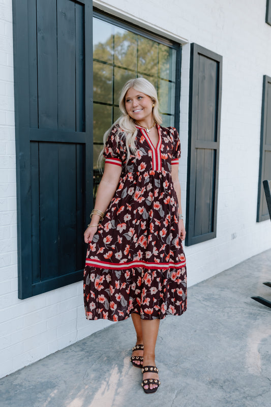 MEET ME FOR COFFEE MIDI DRESS