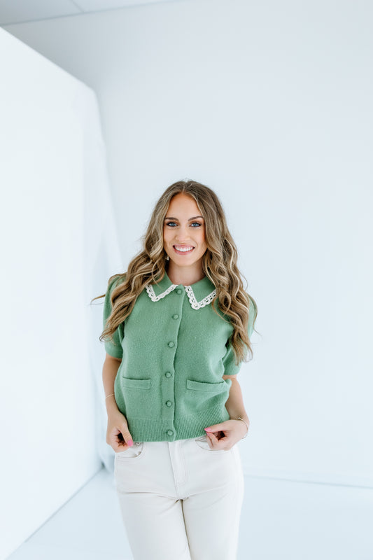 SET THE DAY SWEATER TOP