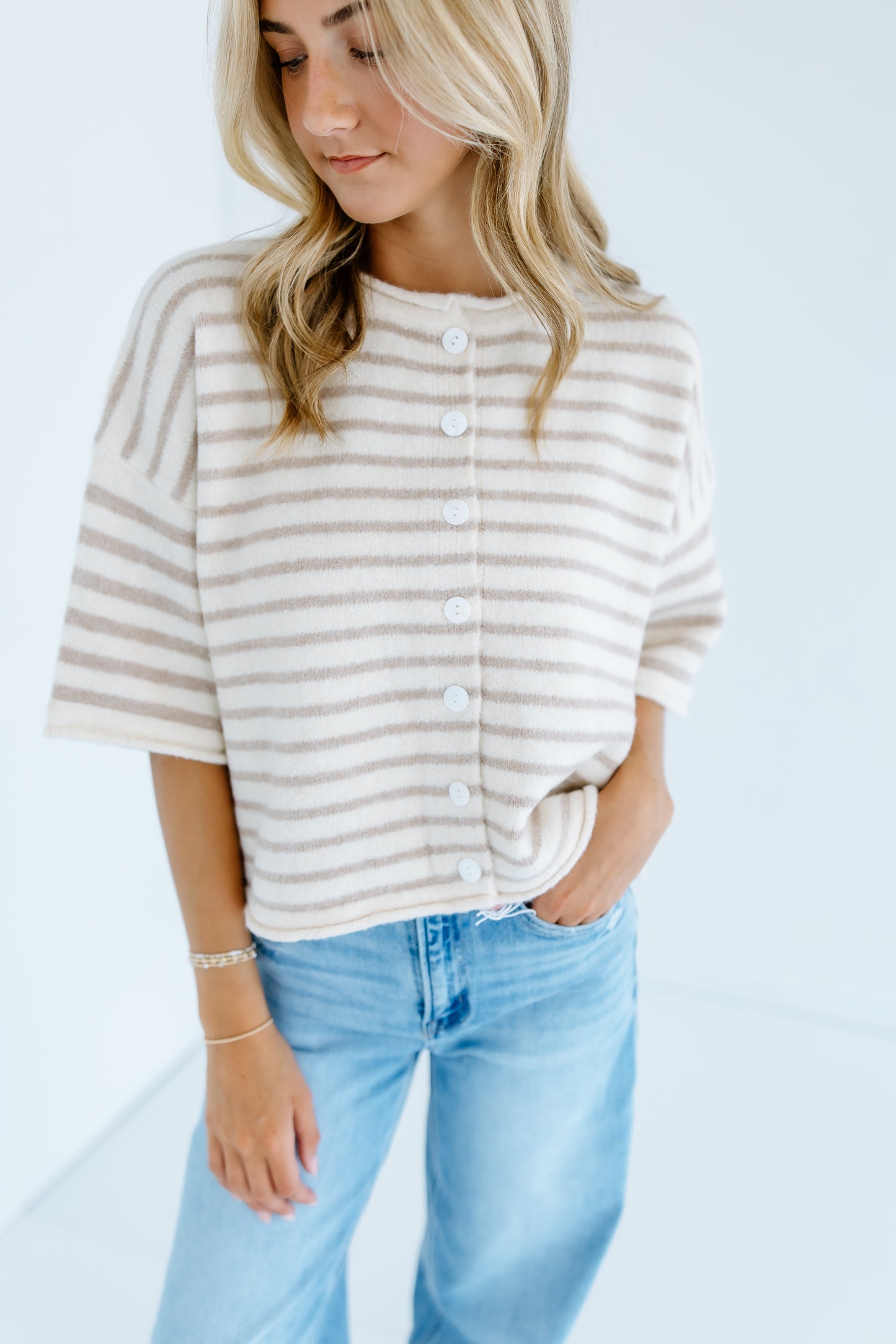 NEED THIS STRIPE SWEATER TOP
