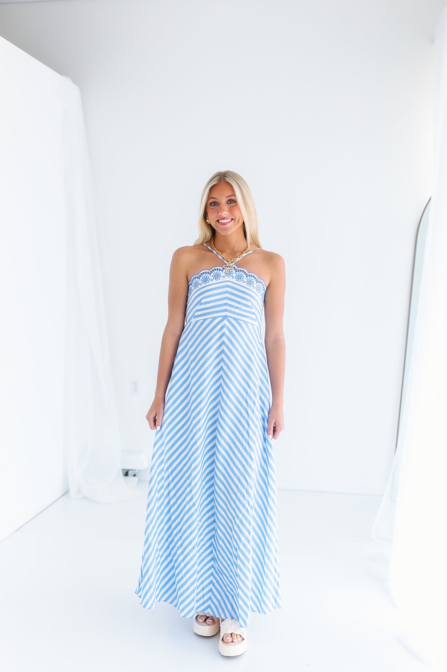 PUSH THROUGH MAXI DRESS