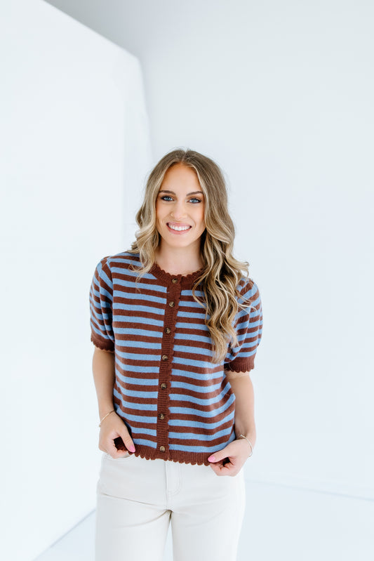 IN THE EVENING STRIPE SWEATER
