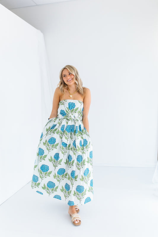 EVERYTHING I WANT FLORAL MIDI TUBE DRESS