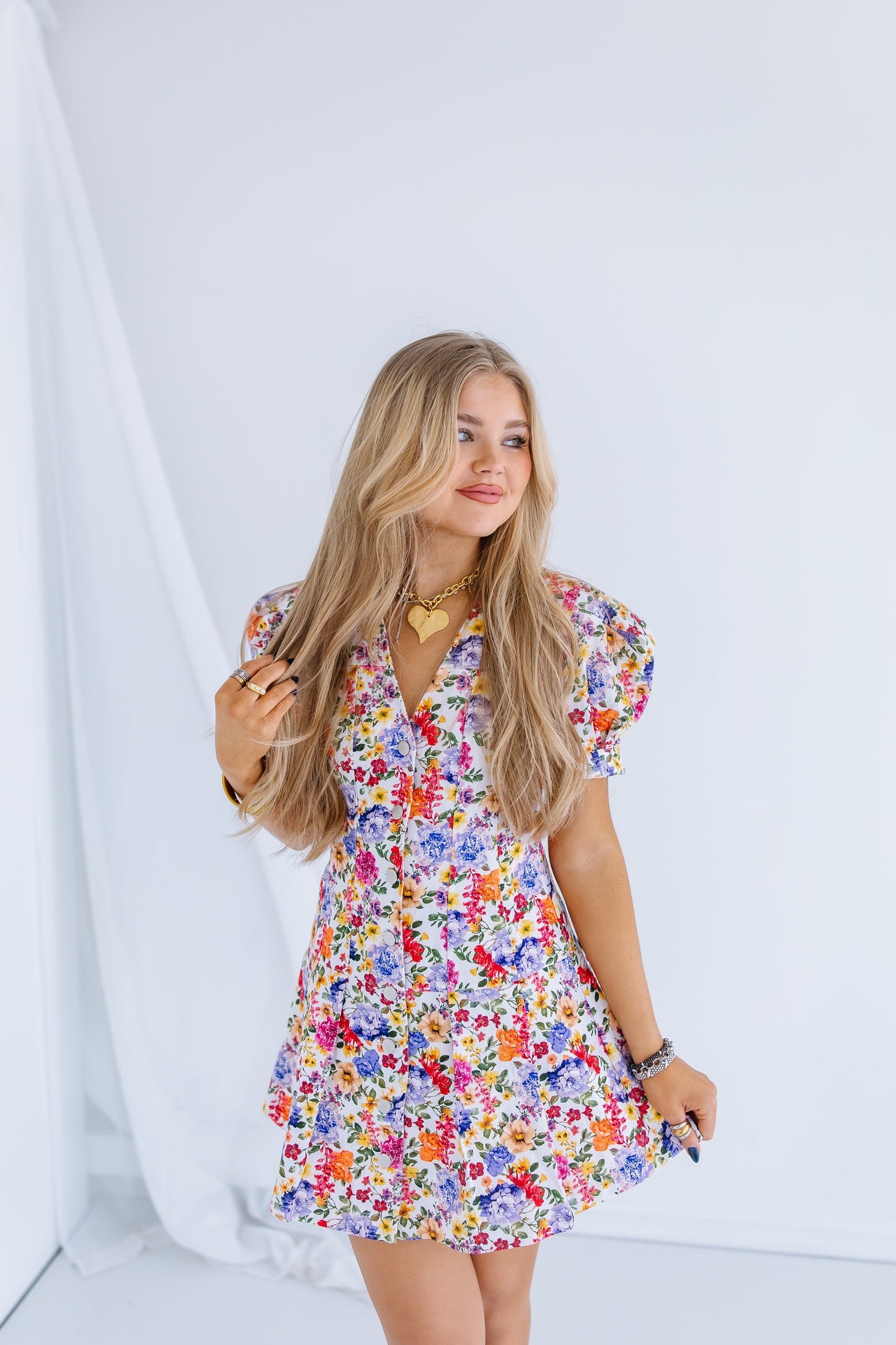 AVERY FLORAL MINI DRESS