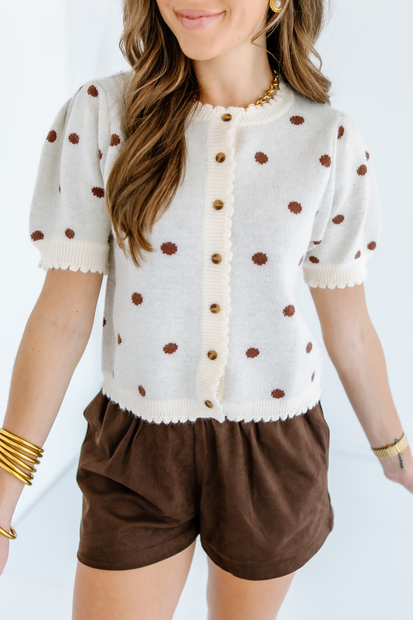 ALL THE TIME POLKA DOT TOP