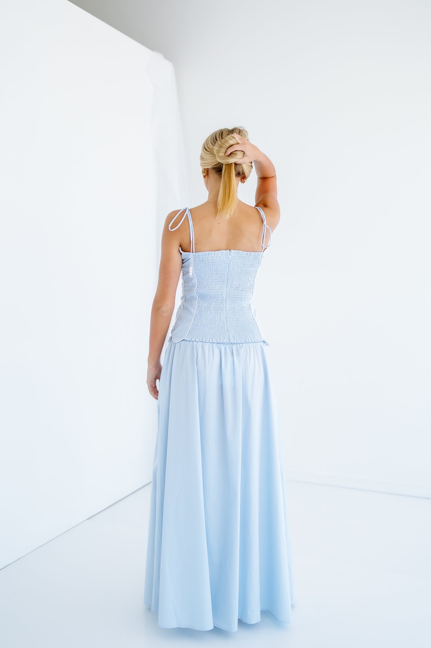 SCALLOP EDGE TOP MAXI SET
