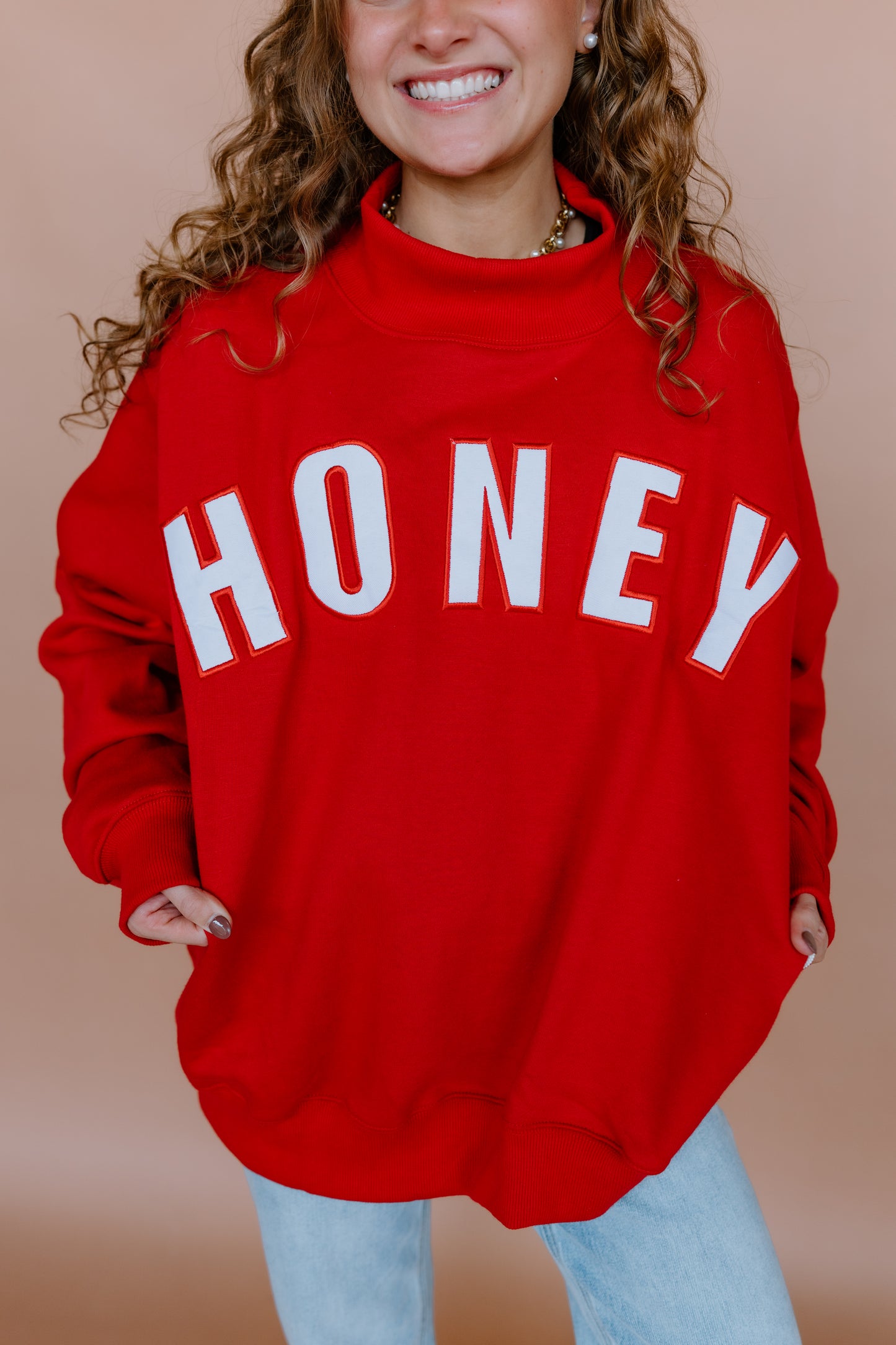 OG HONEY MOCK NECK SWEATSHIRTS
