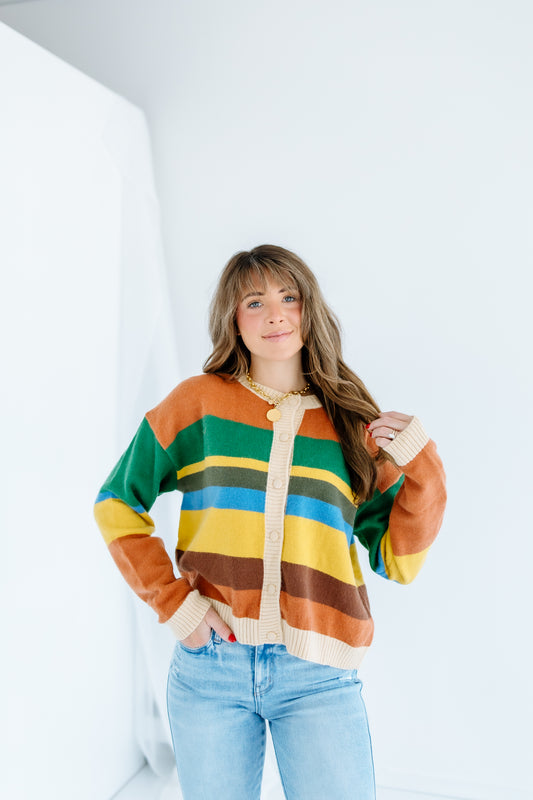 90S BABE STRIPE SWEATER