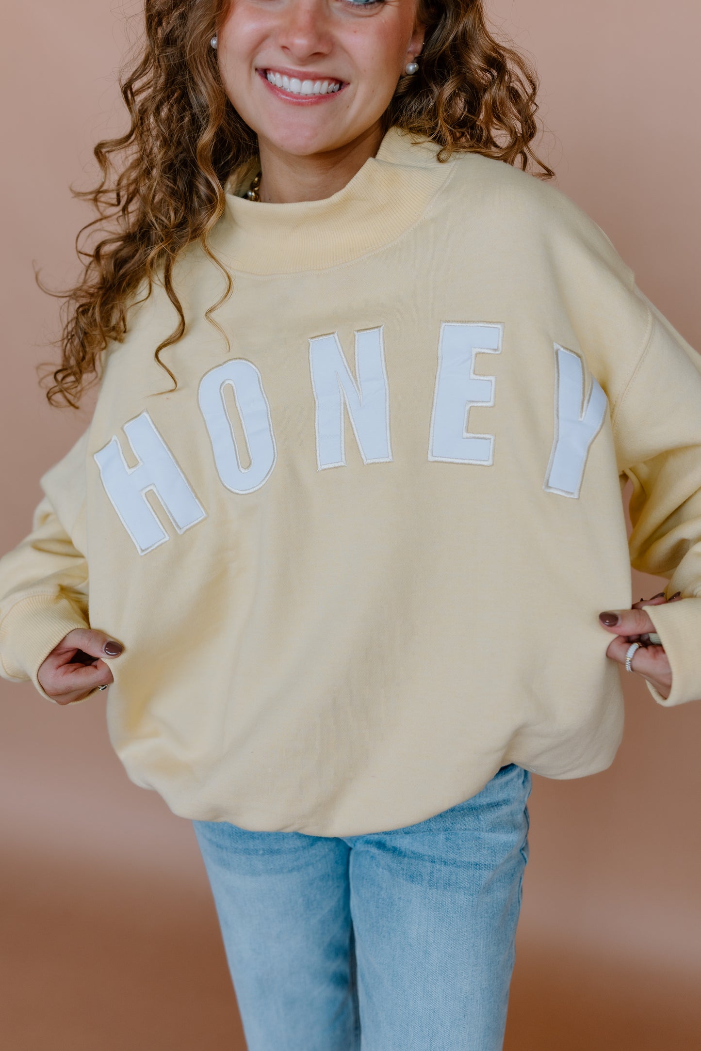 OG HONEY MOCK NECK SWEATSHIRTS