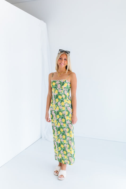 WITH A LEMON ON TOP MAXI DRESS