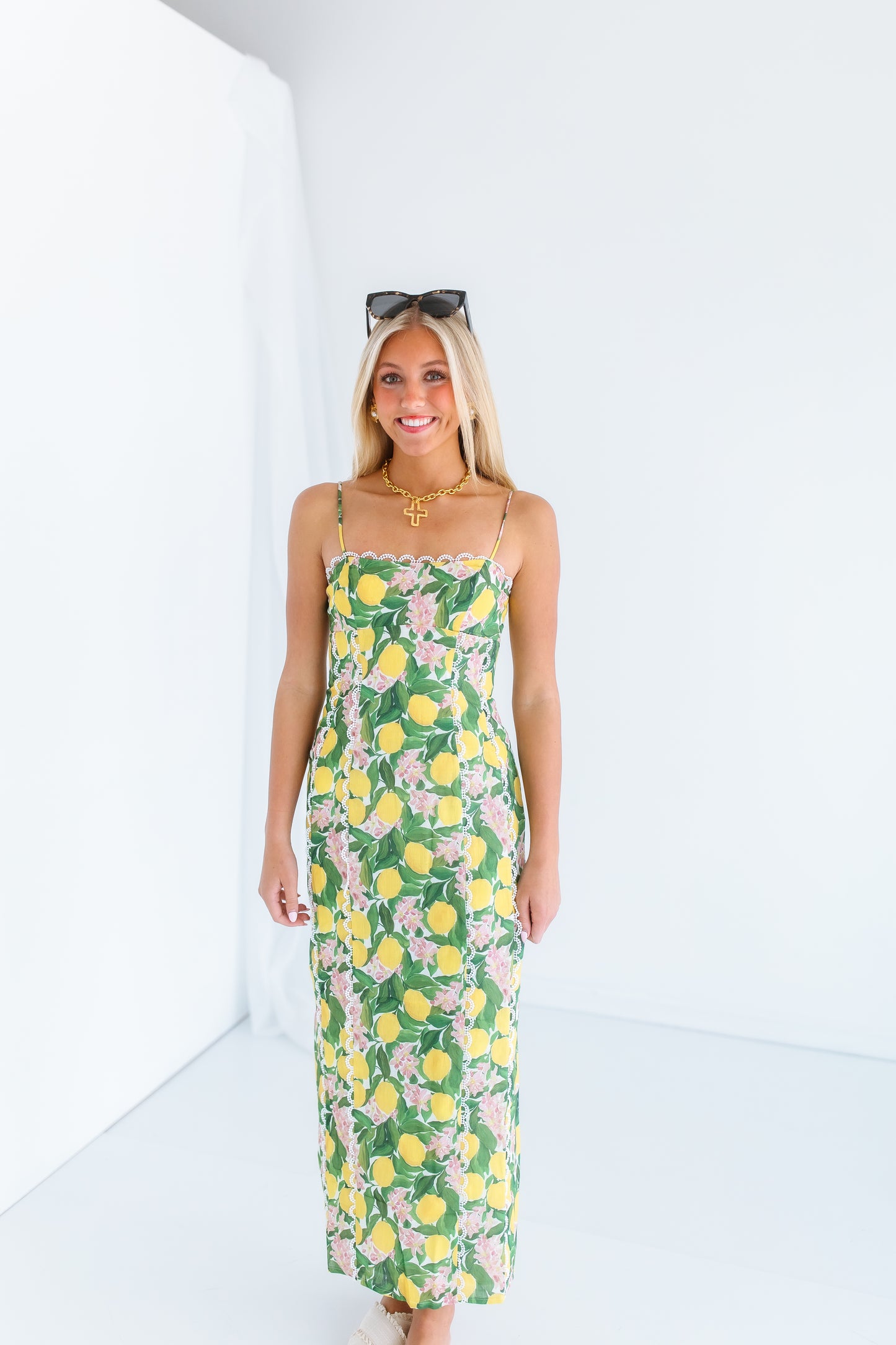 WITH A LEMON ON TOP MAXI DRESS