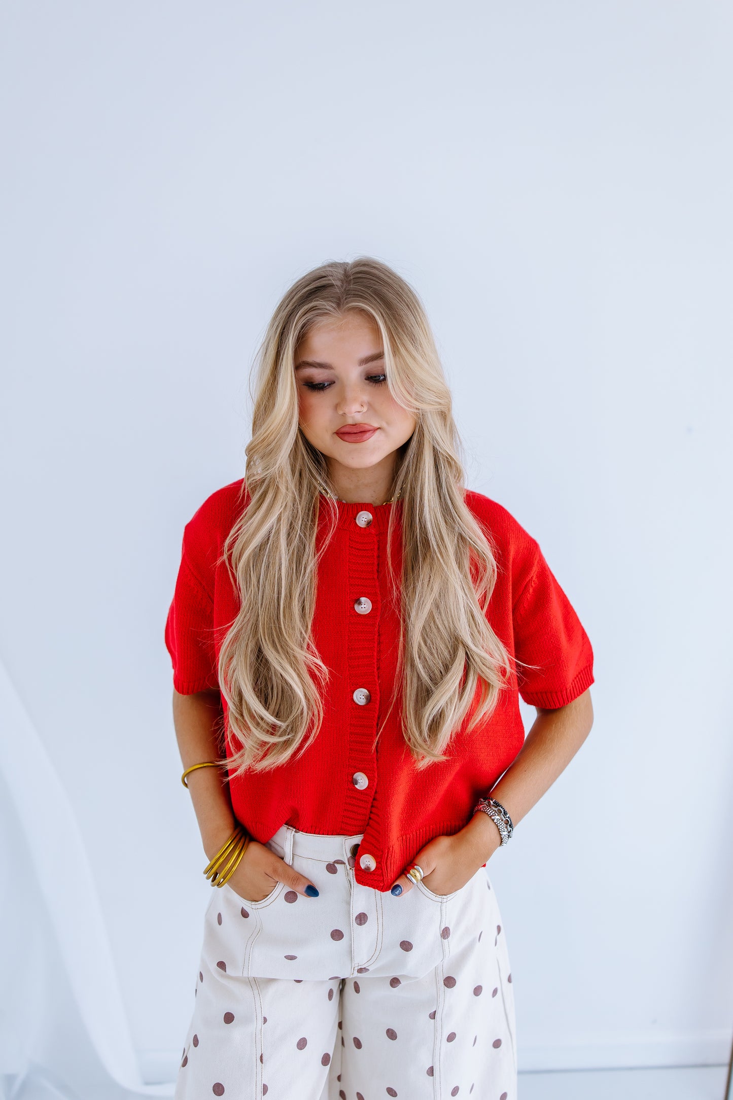 KNEW YOU BUTTON DOWN CARDIGAN