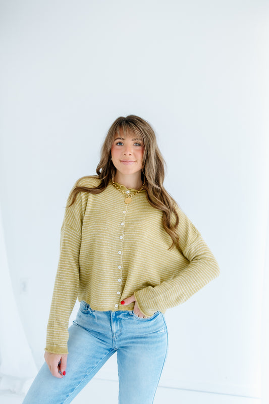 LEANING ON EACHOTHER CARDIGAN TOP
