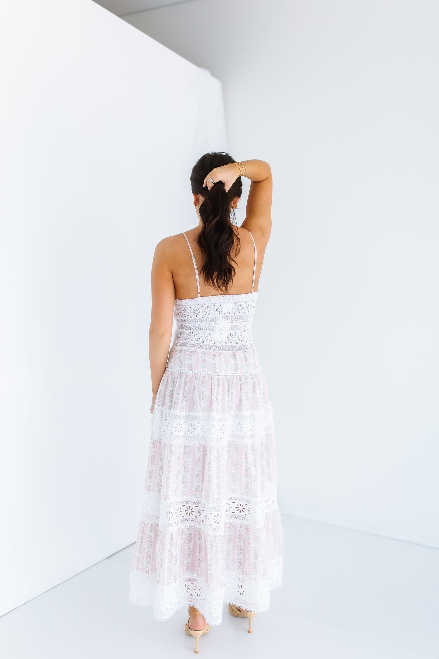ROSE LACE MIDI DRESS