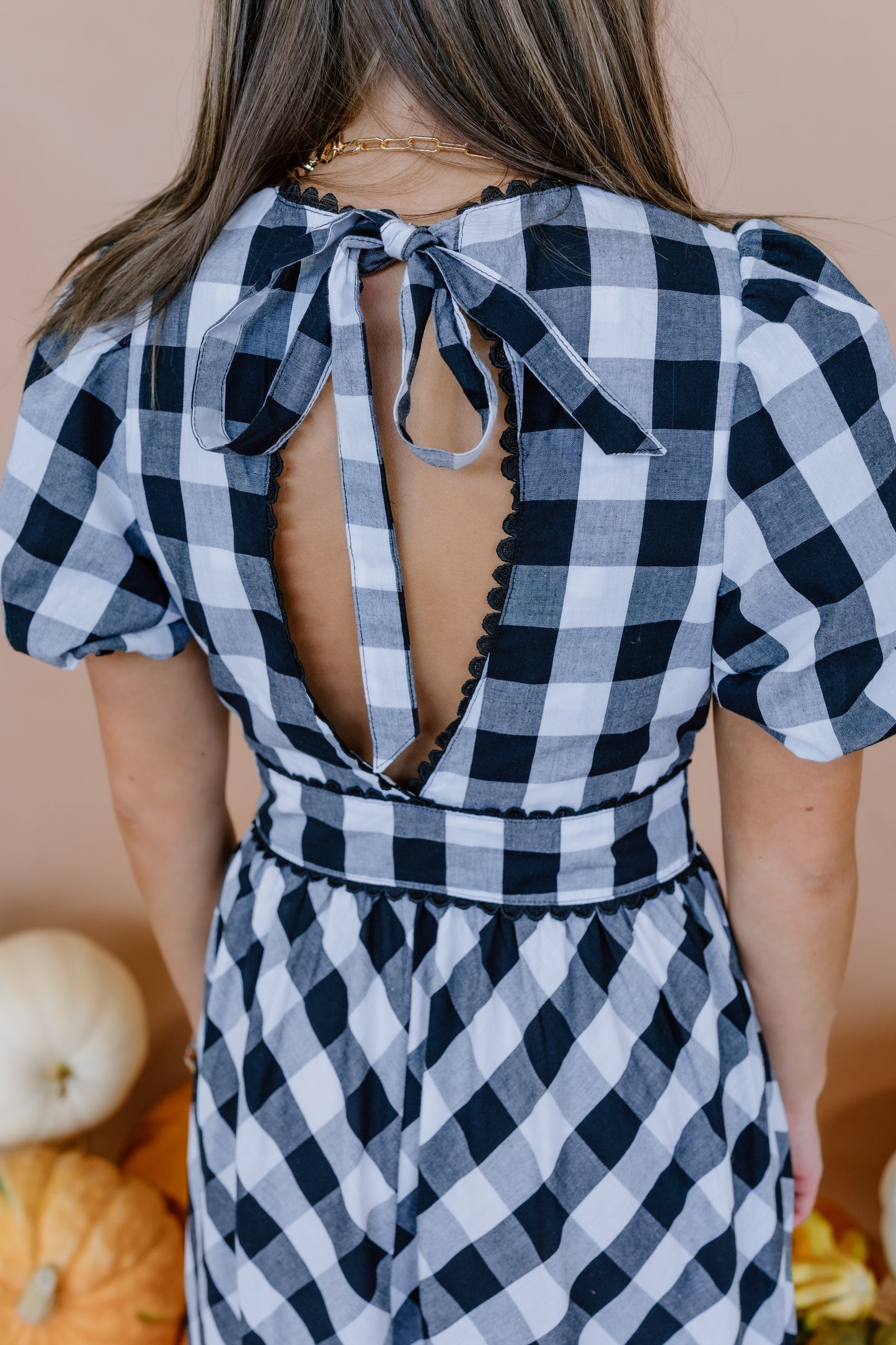 GINGHAM GRACE MIDI DRESS