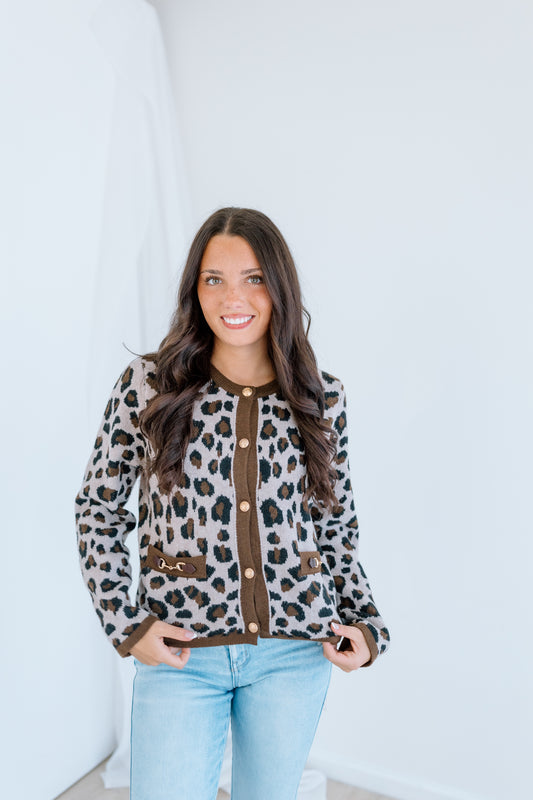 FALLING FOR LEOPARD CARDIGAN