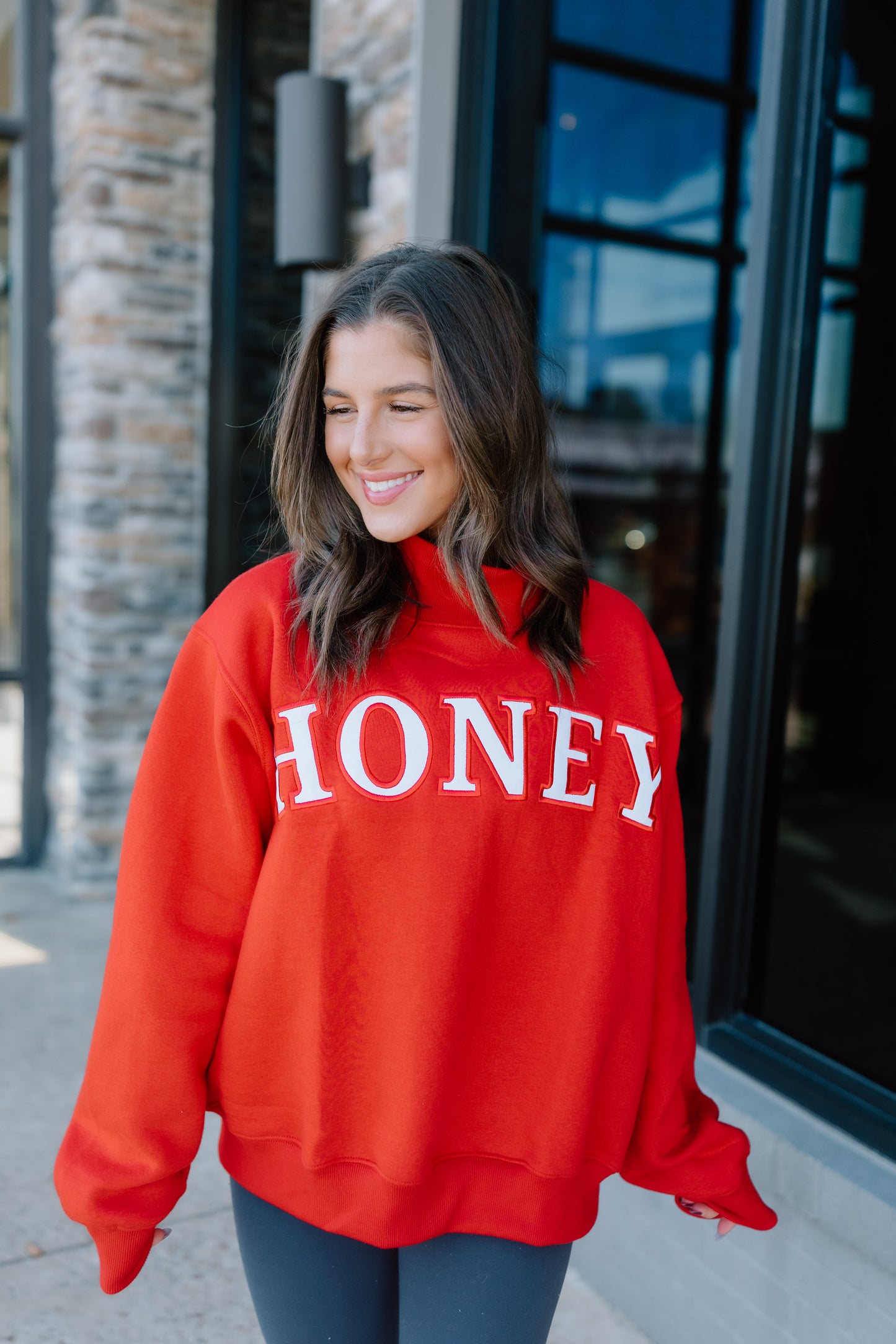 HONEY MOCKNECK SWEATSHIRTS