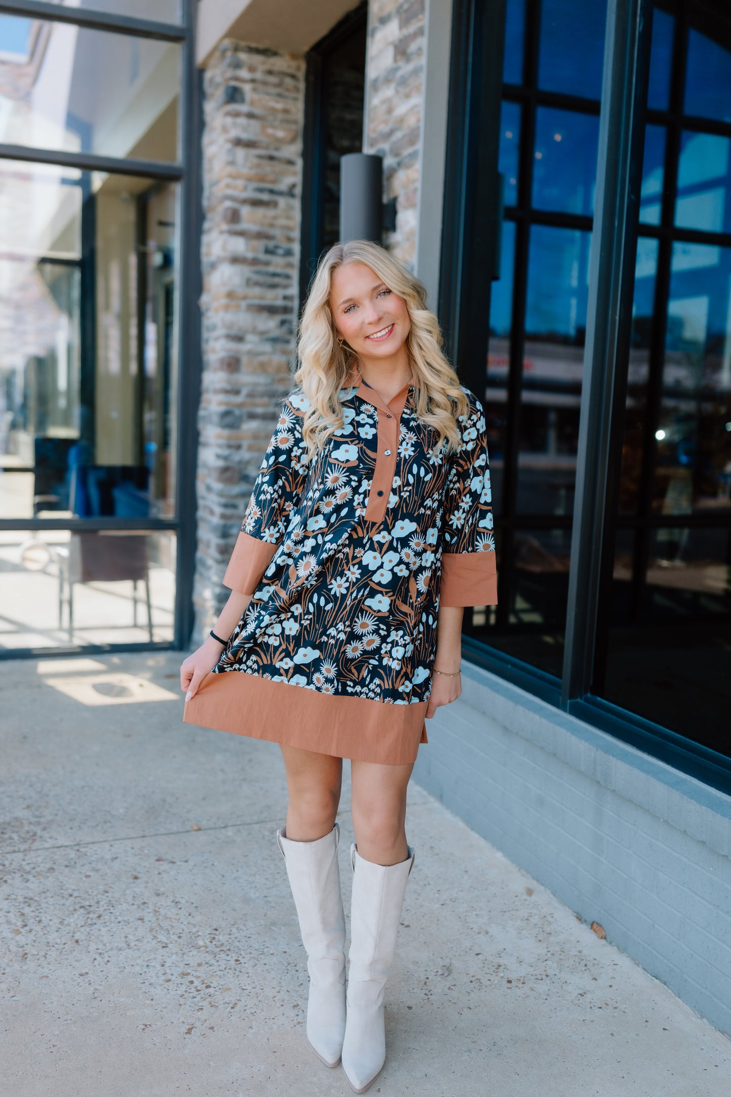 FLASHING FORWARD TO FALL MINI DRESS
