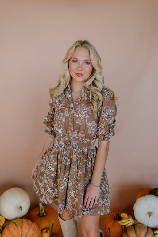 PUMPKIN PICKING MINI DRESS