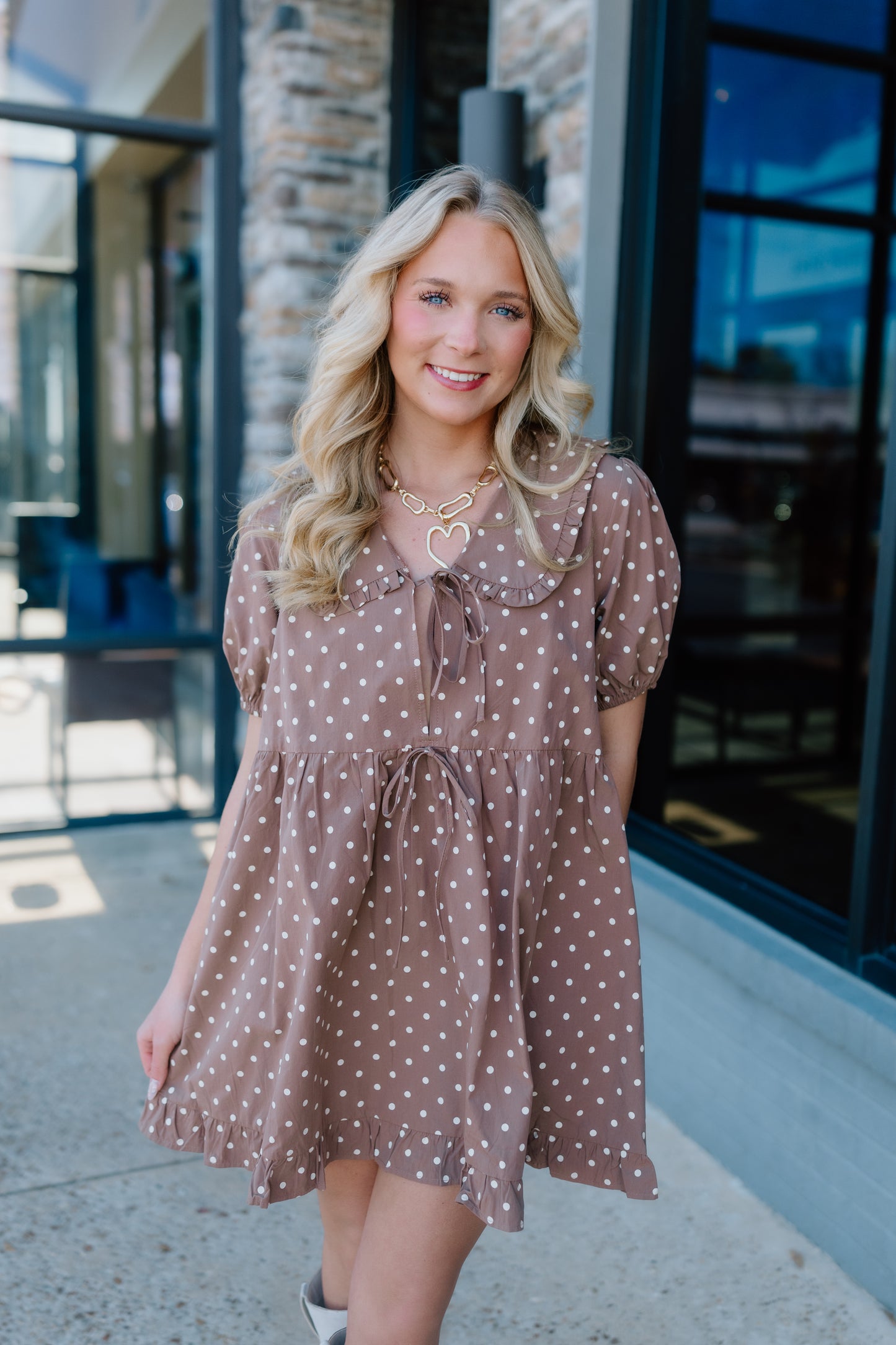 PETER PAN COLLAR MINI DRESS