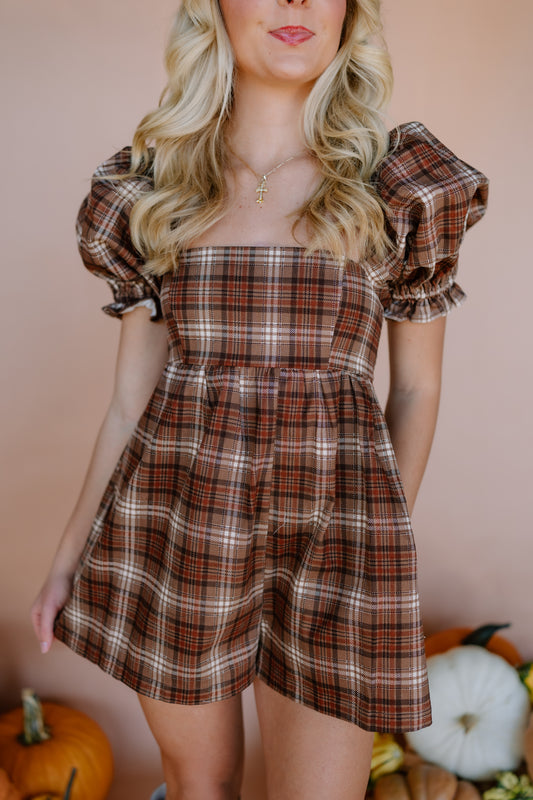 SARA GINGHAM ROMPER