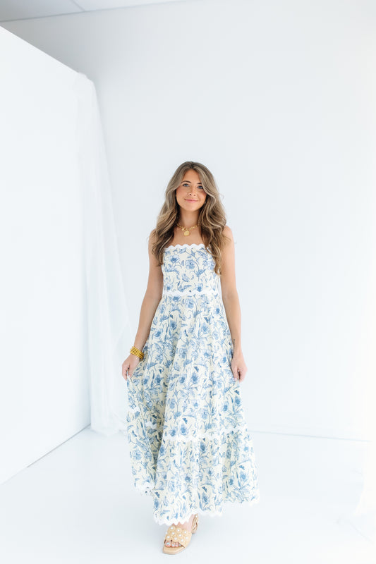 RY RIC RAC TRIM MAXI DRESS