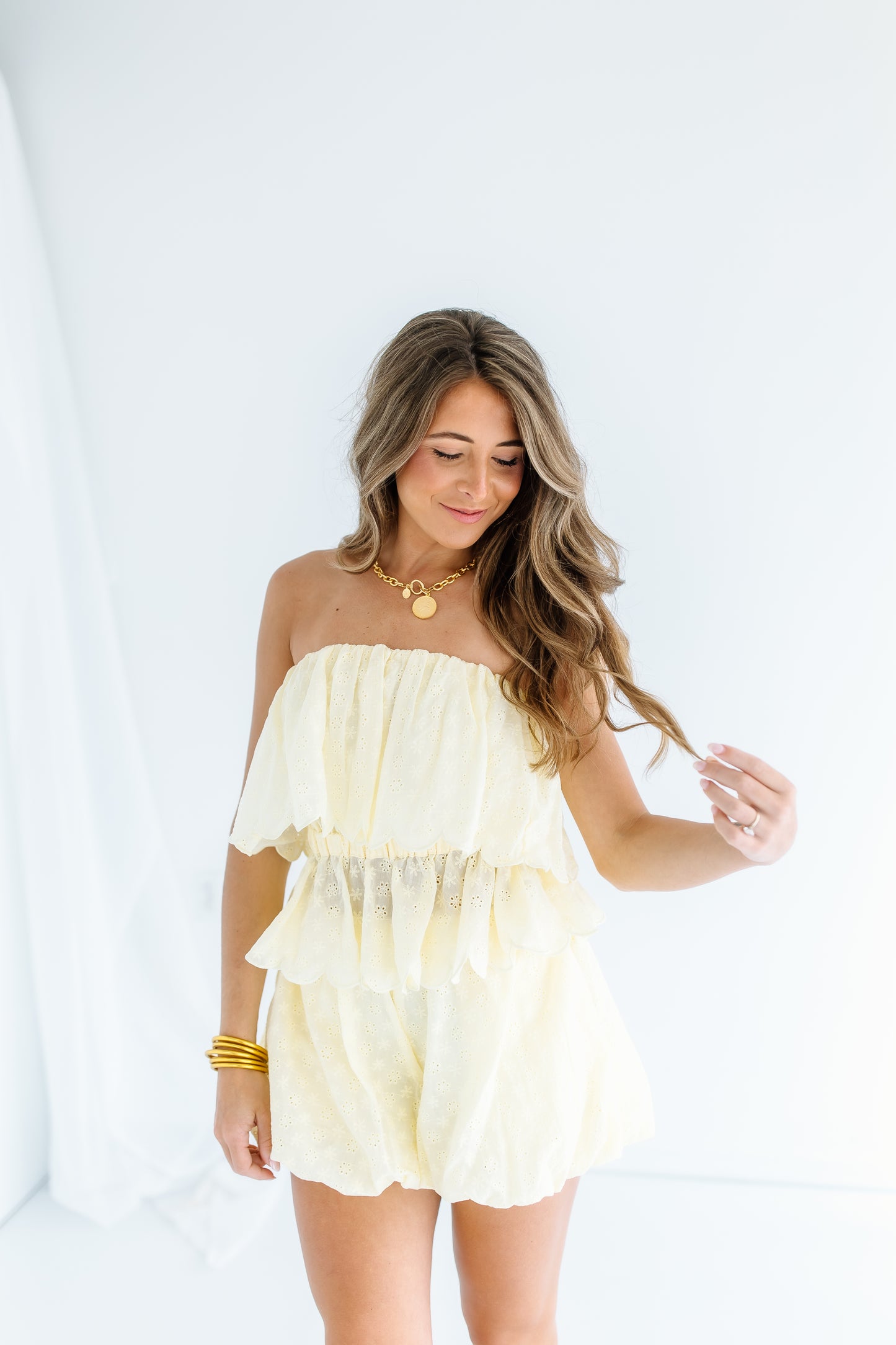 FLORAL EYELET BUBBLE SET