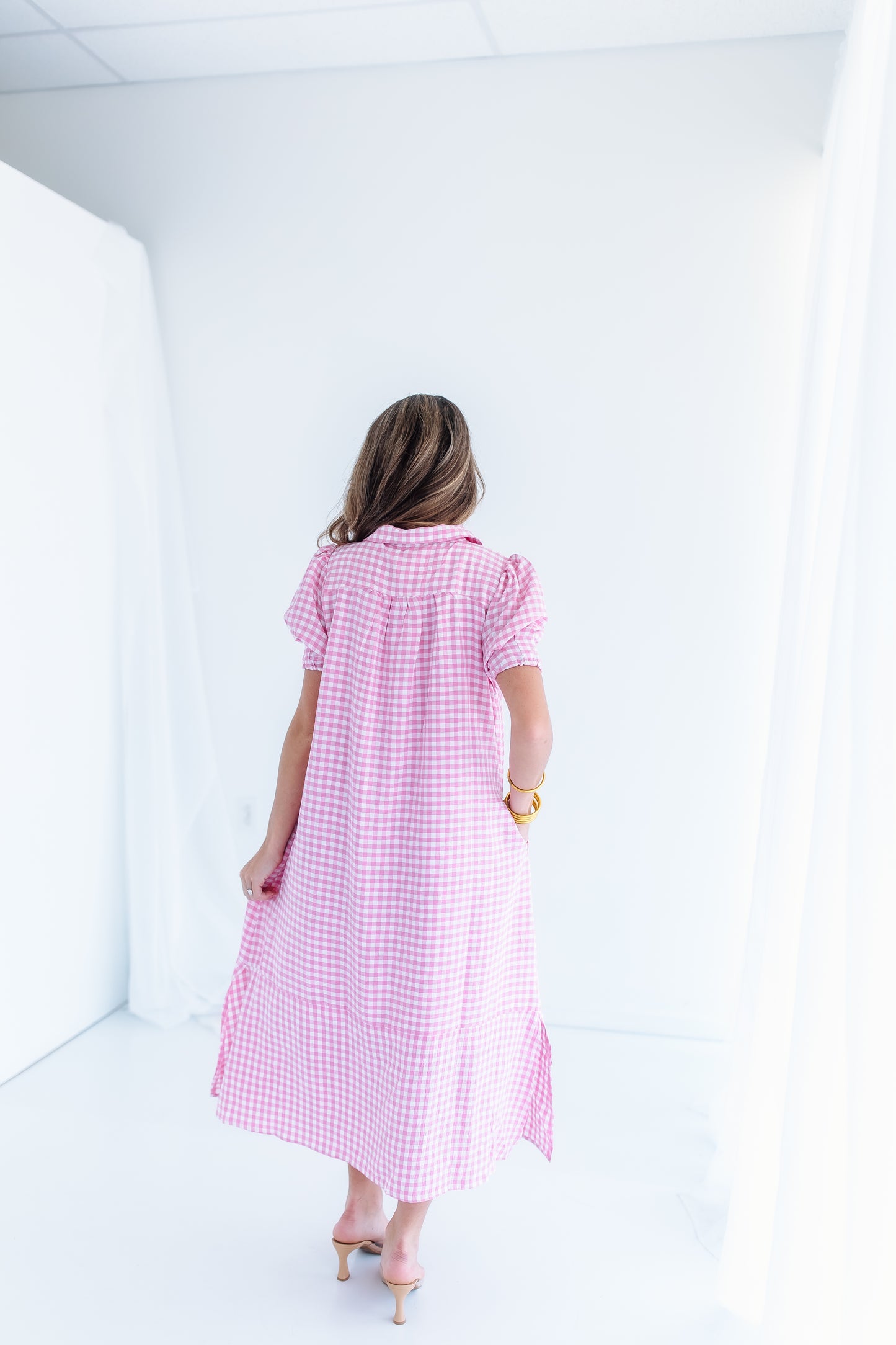 CHECK IT TWICE GINGHAM DRESS